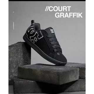 Novidade tenis masculino e feminino estiloso skatista Novo DC Court