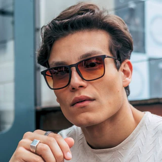 Óculos de Sol Marrom Degradê Quadrado Premium Clássico Vintage Oldstyle uv400 Feminino Masculino