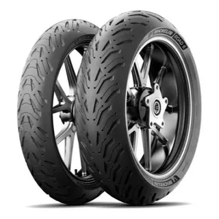 Par Pneu Moto Mt07 Mt09 Z900 Cb650 120/70-17+180/55-17 Road 6 Michelin