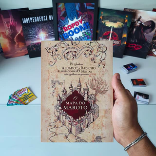 Harry Potter Mapa do Maroto Placa decorativa mdf quadro decoração presente / Filmes / Hogwarts
