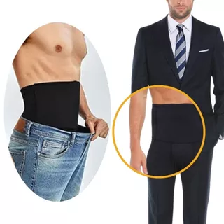 Cinta Modeladora Masculina Compreesão Elastano Diminuir Barriga Modela Cintura Ajusta Culote Com Barbata Aço Não Dobra