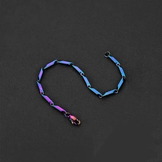 Pulseira Moderna de Arco-íris em Aço Titânio Cor Gradiente XC-20-P