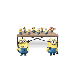 Kit Display Minions De Mesa 2 De Chão Para Festa