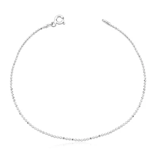 Pulseira Feminina de Prata 925 Bolinhas Diamantadas em Oferta na Shopee