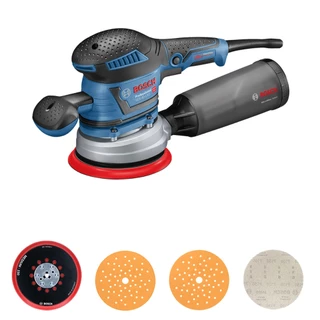 Lixadeira Excêntrica Bosch GEX 40-150 Orbital 400W com Coletor de Pó