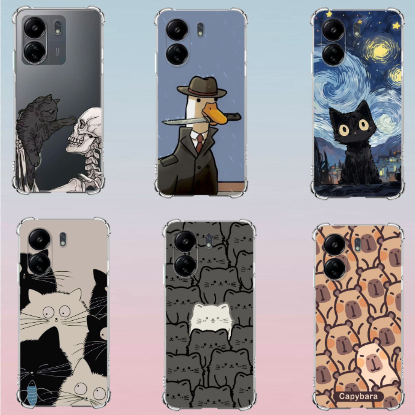 Capa Xiaomi REDMI 13C, NOTE 13, NOTE 13 PRO Capa Tpu Desenhos Variados Capinha Case PIN