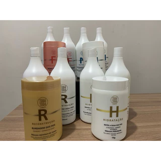 KIT CONTENDO 12 ITENS DE 1000 ML (NUTRIÇÃO , RECONSTRUÇÃO , HIDRATAÇÃO E FORTALECIMENTO )