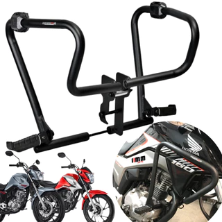 Protetor Coyote Honda CG 160 Titan Fan Start Proteção motor e carenagem com pedaleira