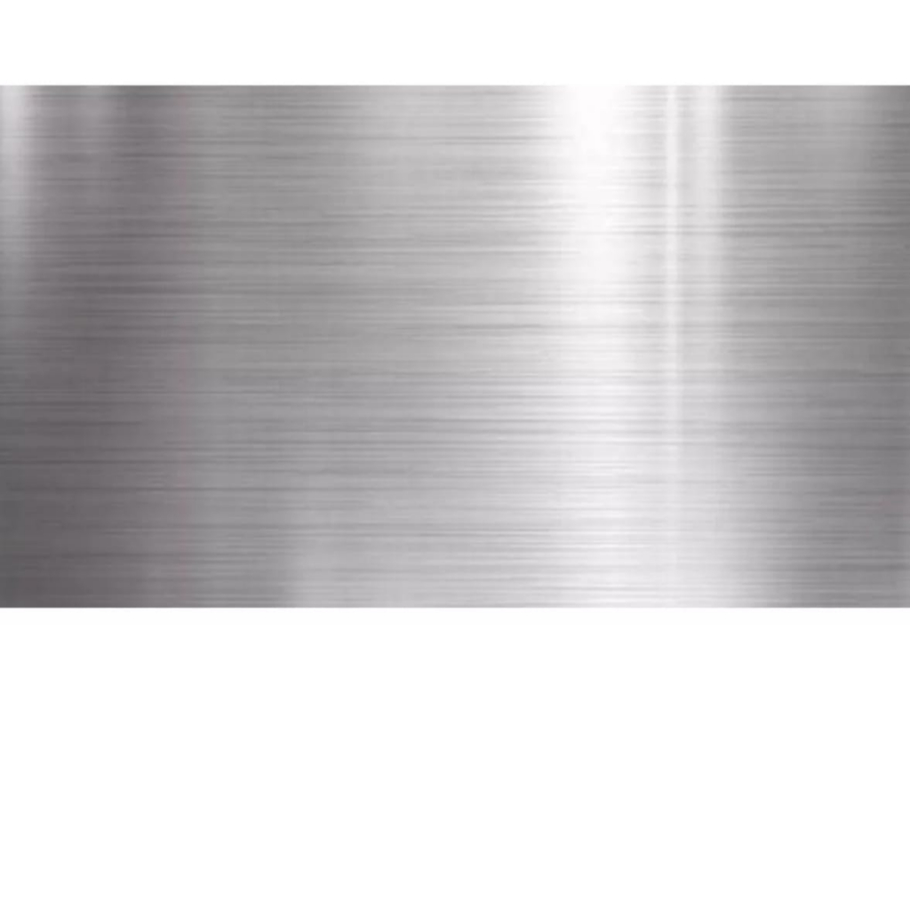 Chapa Inox 304 escovado Espessura 0,6mm (tamanho 65x65)