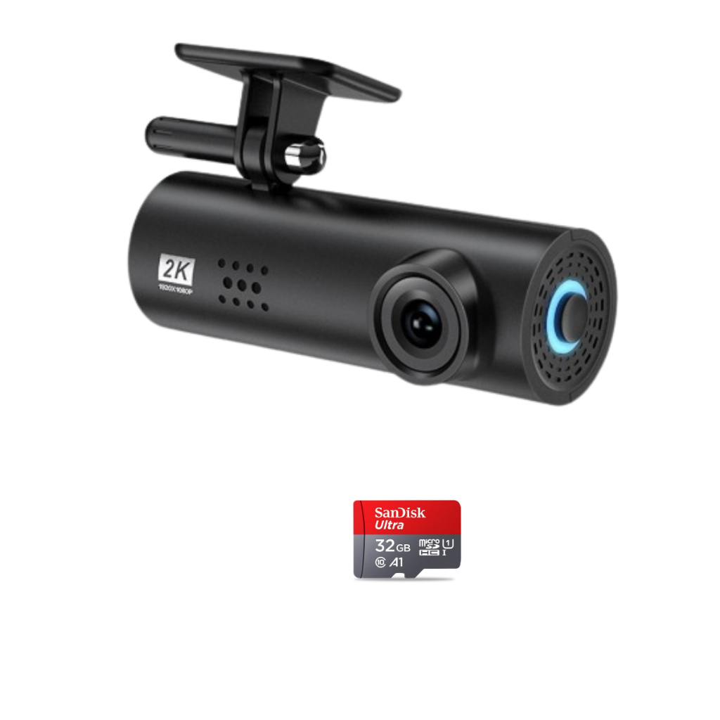 Câmera Veicular Para Carro Forte Black L9P 2K Infravermelho 32gb