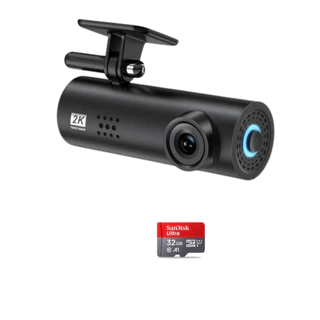 Câmera Veicular Para Carro Forte Black L9P 2K Infravermelho 32gb