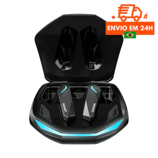 Fone de ouvido Sem Fio Lenovo GM2 PRO Original para jogos TWS com microfone Bluetooth 5.3 Gamer
