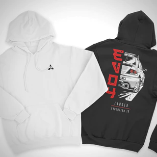 Moletom Canguru Algodão Lancer Evolution Carro Casaco StreetWear Unissex Frenezy