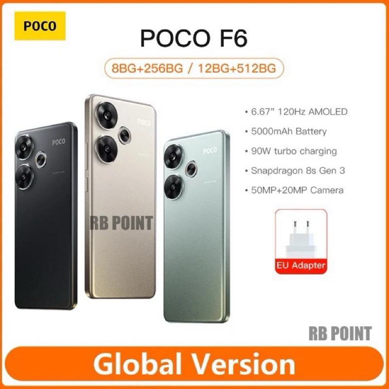 Xiaomi Poco F6 512GB 5G 12GB RAM Verde