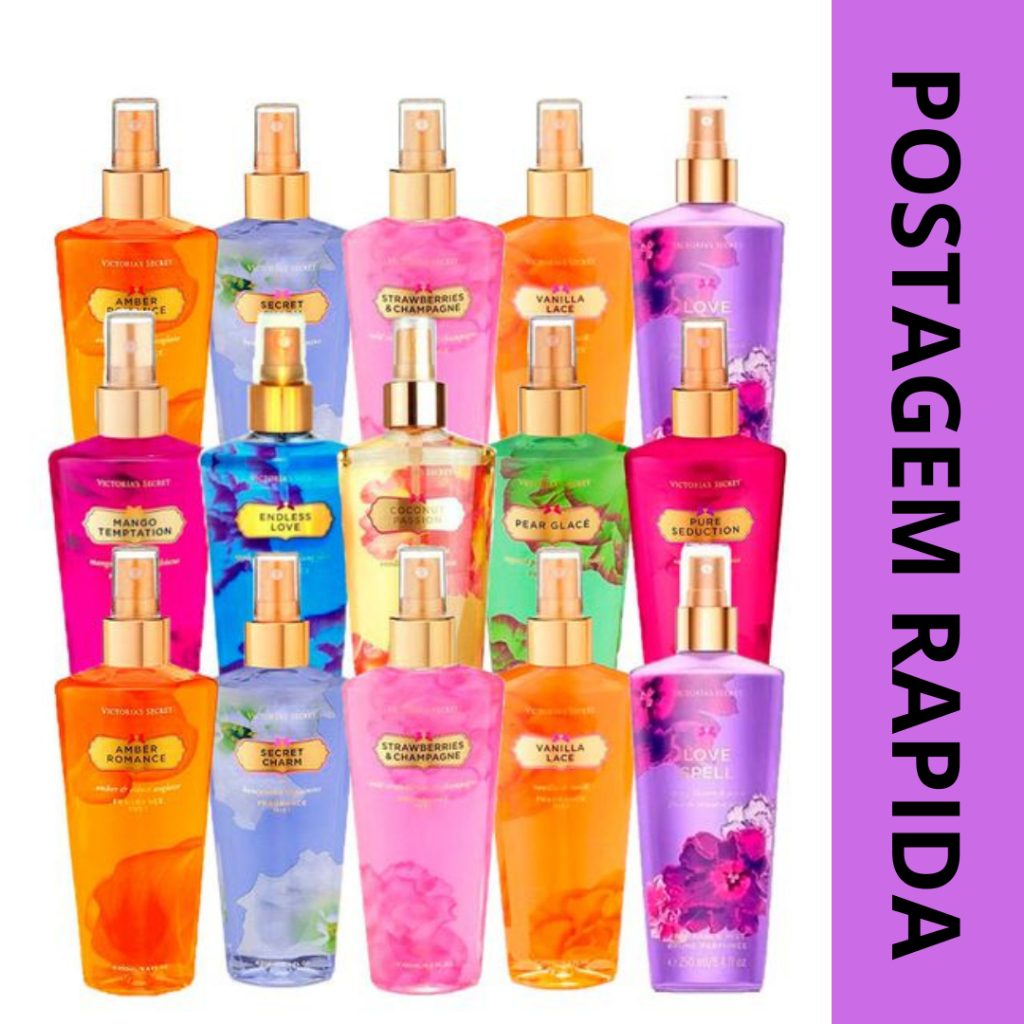 Kit 3 body splash 250ml - postagem rapida | Shopee Brasil