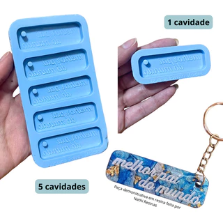 Molde Chaveiro Melhor Pai do Mundo (Dia dos Pais) para Resina