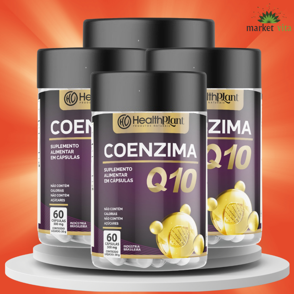 Coenzima Q10 60 Cápsulas 100Mg Antioxidante Fortalece a Imunidade ...