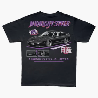 Camiseta T-shirt Algodão Unissex JDM Retro Midnight Style