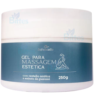 GEL PARA MASSAGEM ESTÉTICA SOFISTICATTO COMÉTICOS COM EXTRATO DE GUARANÁ