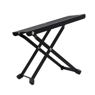 Apoio De Pé Para Violão Guitarra Preto C/ Regulagem