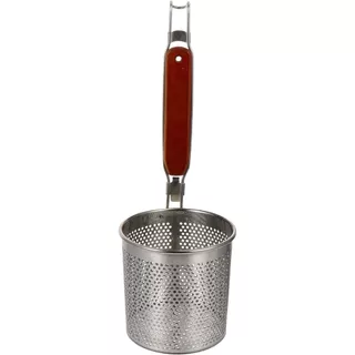 Cesta De Macarrão Fritadeira Com Suporte Escorredor