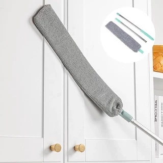 Espanador de Pó Mop Limpa Poeira Flexível Retrátil Limpador Lugar Estreito de Aço Plástico e Poliéster