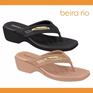 Tamanco Beira Rio Com Salto Médio Confortavel Macio Antiderrapante