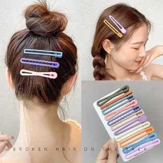 KIT 12unidades Cabelo Quebrado Um Clip De Uma Palavra Cabeça Para Trás O Lado Do Grampo De Meninas BB Fêmea em Oferta na Shopee