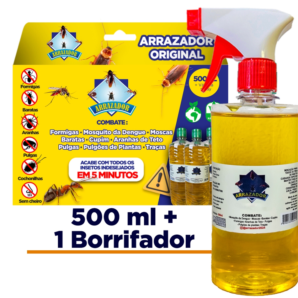 Formex Anti Formigas Receita Natural 500ml + Spray Aplicador | Shopee ...