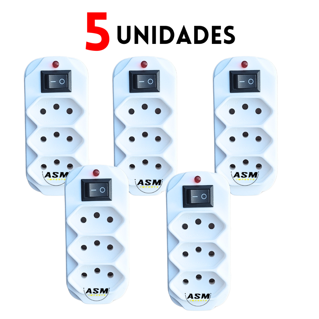 The Benjamin CDセット 5unidades Benjamin adaptador com Interruptor Liga e Desliga/ 3