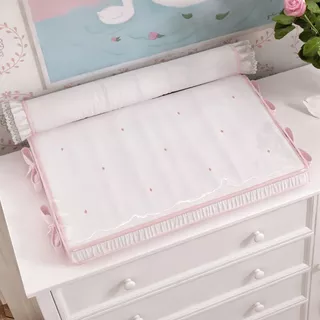 Trocador de Cômoda Reto Plastificado Impermeável Com Rolinho Tecido Extra Macio Vários Modelos em Oferta na Shopee