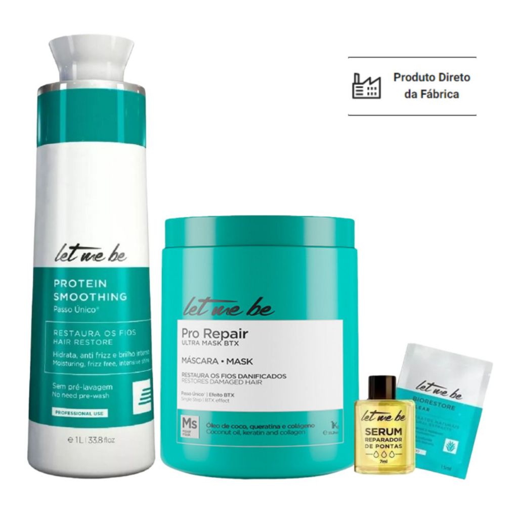 Progressiva Passo Unico 1L Sem Formol + Botox Pro Repair 1kg | Shopee ...