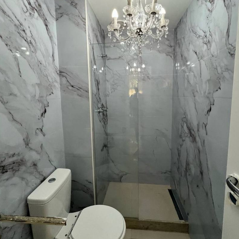 Papel De Parede Mármore Luxo Autocolante Lavável Banheiro e Cozinha Não Descola