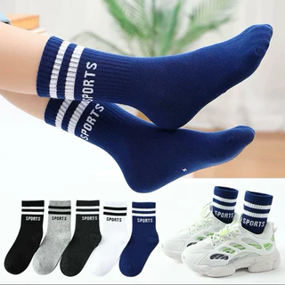 Kit 3-12 Pares Meias esportivas masculinas de cano alto Meias respiráveis de algodão 4 cores