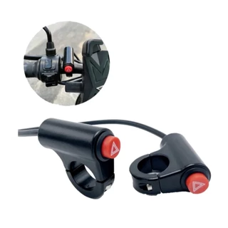 Interruptor do Pisca Alerta Com Suporte Guidão Universal Para Moto Envio Imediato