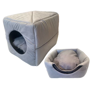 Caminha Pet Toca Iglu 2 EM 1 Cama Para Cães e Gatos Para Frio Calor Com Almofada