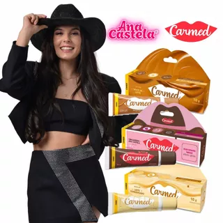 Kit Carmed Ana Castela Brigadeiro, Doce de Leite e Leite Condensado - Efeito Gloss 10g cada