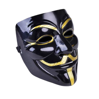 Máscara Anonymous V de Vingança C/Elastico ( zw-50093 ) - Terror / Halloween / Carnaval-várias cores