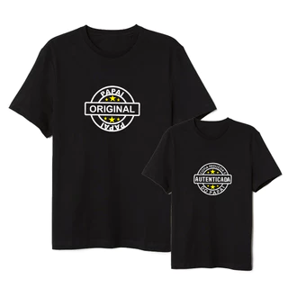 Kit 2 Camisetas Presente Dia dos Pais 100% Algodão Cópia Papai