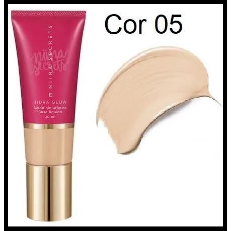 NIINA SECRETS BASE LIQUIDA HIDRA GLOW DE ALTA COBERTURA COR 05 - 30ML ...