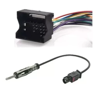 Chicote de Som + Adaptador de Antena Automotivo VW