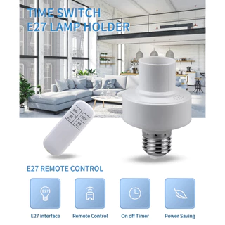 Bocal de Lâmpada com Controle Remoto + Função TIMER - 110~220v