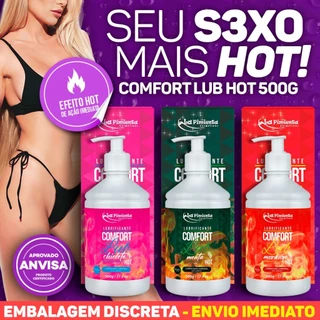 - COMFORT LUB 500 HOT QUENTE PREMIUM LUBRIFICANTE ÍNTIMO PARA SEXO ANAL, VAGINAL, ORAL LA PIMIENTA