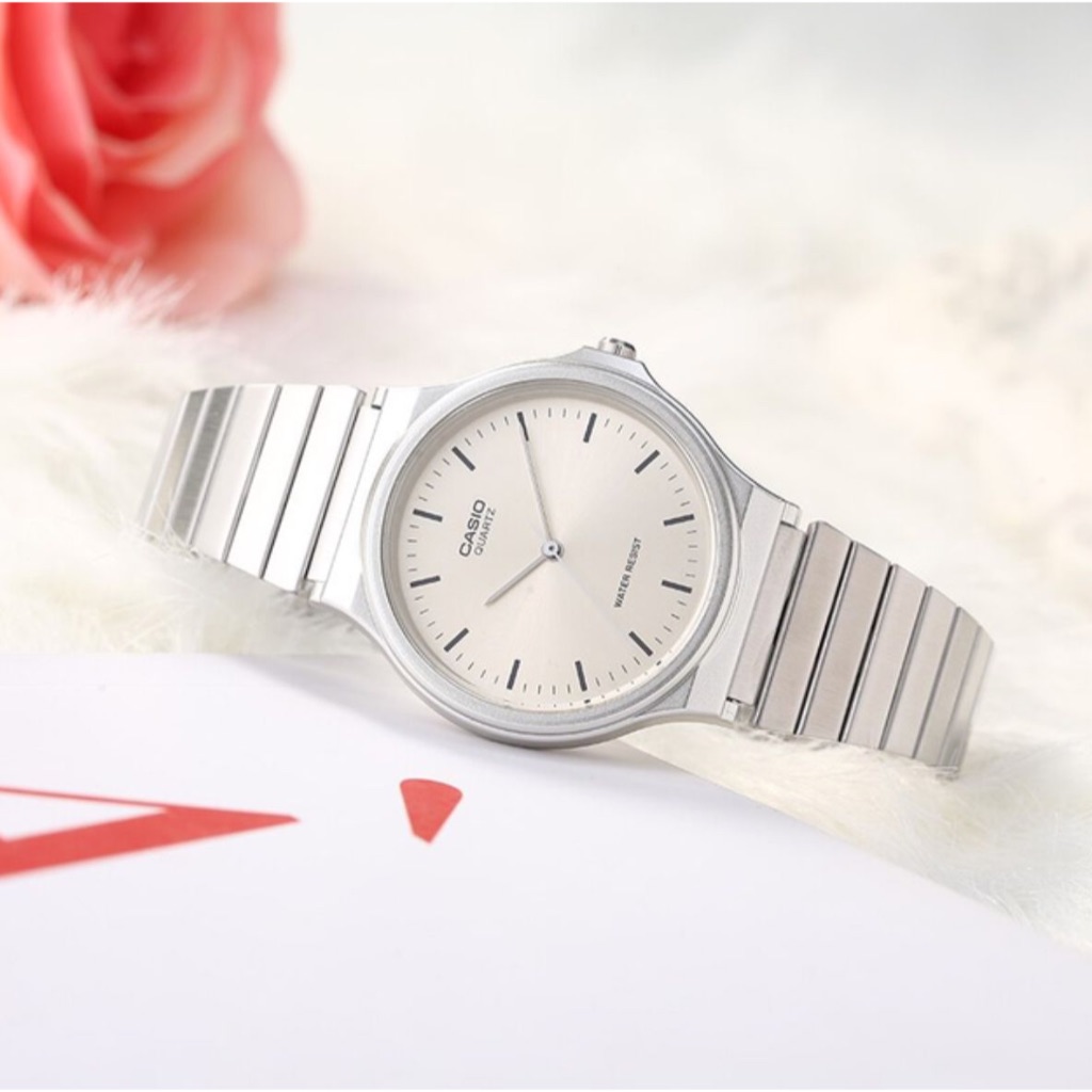 Relógio Cassio Feminino MQ-24 Metal Analógico Redondo Vintage Presente dia dos Namorados