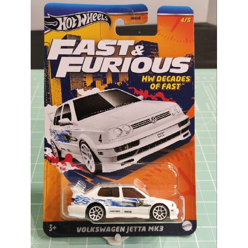 Miniatura Hot Wheels Volkswagen Jetta MK3 temático Velozes e Furiosos 1