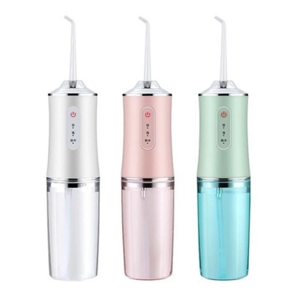 Irrigador Dental Oral Portátil Recarregável USB 220ml Promoção Limpeza Bocal Jato Forte