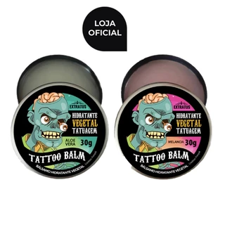 KIT 2 Tattoo Balm Hidratante para tatuagem Natural 30g