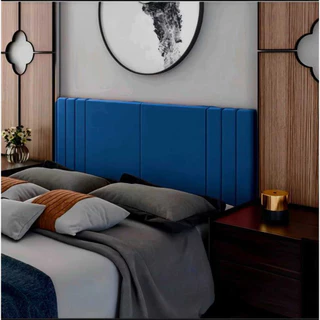 Cabeceira De Cama Casal Box Estofada Suede 1,40 m x 56 cm Tulipa Varias Cores