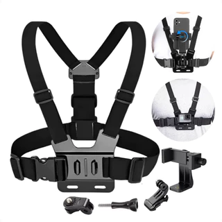 Suporte de celular Gopro Peitoral peito ajustável Câmera Esportivo Moto Bike