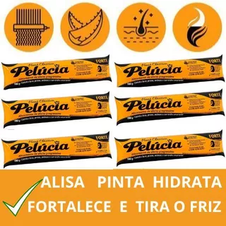 KIT HENE FORTE HENE PELÚCIA FORTE GEL 180G TRATAMENTO CAPILAR ALISAMENTO 24/12/6 UN USO PROFISSIONAL